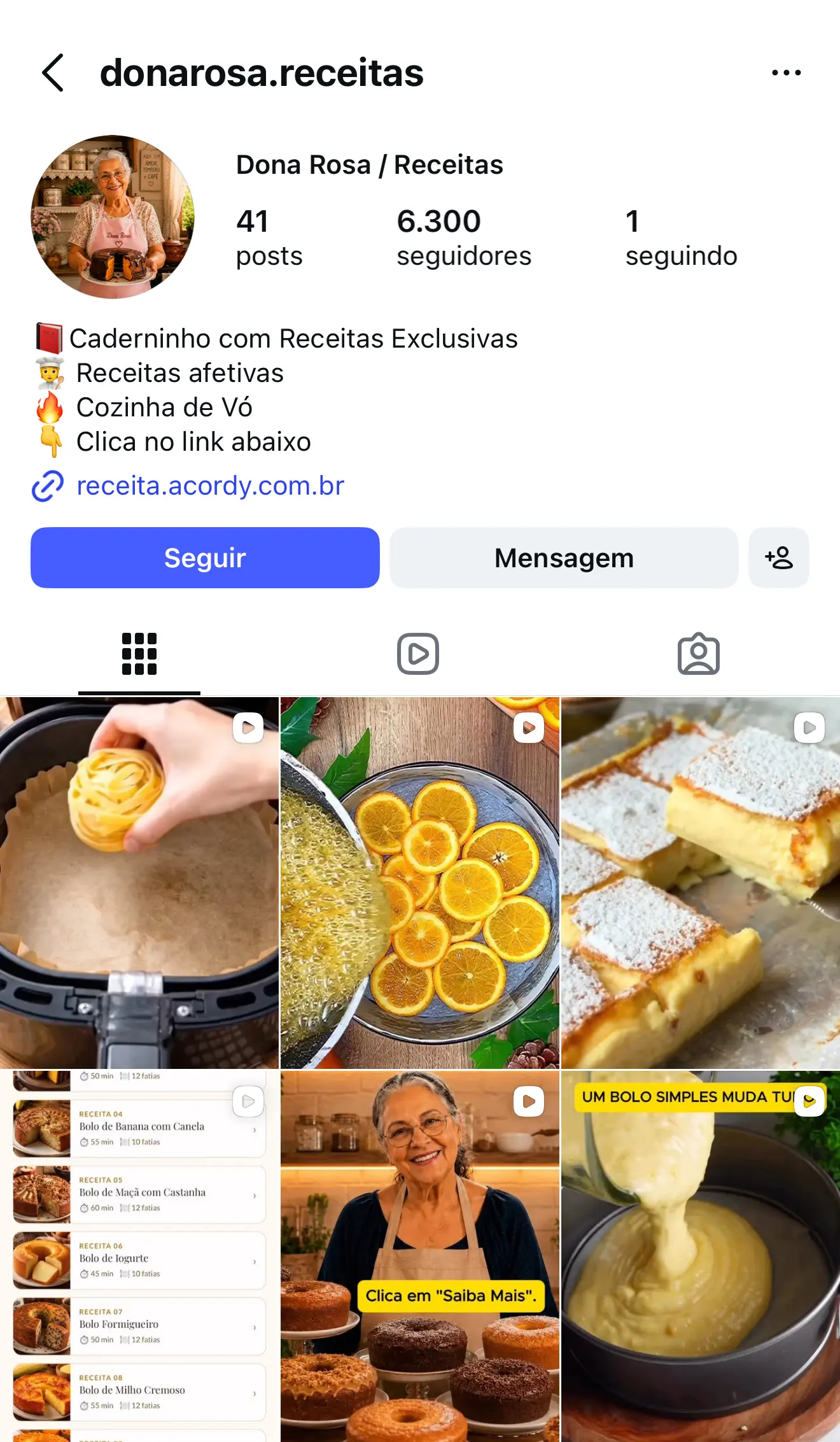 Perfil Instagram Doña Rosa